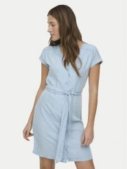 ONLY Sukienka jeansowa Charis 15363972 Niebieski jasny Regular Fit. Niebieskie sukienki damskie Only, bez wzorów, z jeansu, bez ramiączek. Za 169.99 zł.