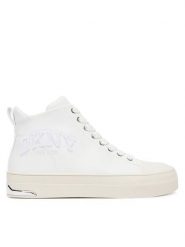 DKNY Trampki Yaser-K3500746 Biały. Białe trampki damskie DKNY, bez wzorów, ze skóry, bez zapięcia. Za 429.99 zł.