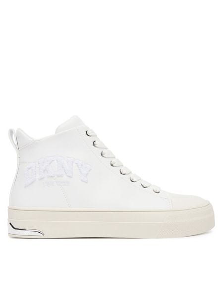 DKNY Trampki Yaser-K3500746 Biały. Białe trampki damskie DKNY, bez wzorów, ze skóry, bez zapięcia. Za 249.99 zł.