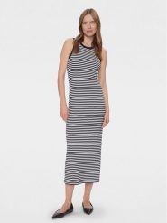 Tommy Hilfiger Sukienka letnia WW0WW41996 Granatowy Slim Fit. Niebieskie sukienki damskie Tommy Hilfiger, bez wzorów, z wiskozy, bez ramiączek. Za 399.99 zł.