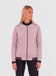 Salewa Kurtka polarowa "Pedroc PL 2" w kolorze jasnoróżowym rozmiar: 38. Różowe kurtki damskie Salewa, bez wzorów, z materiału, bez kaptura. Za 339.95 zł.