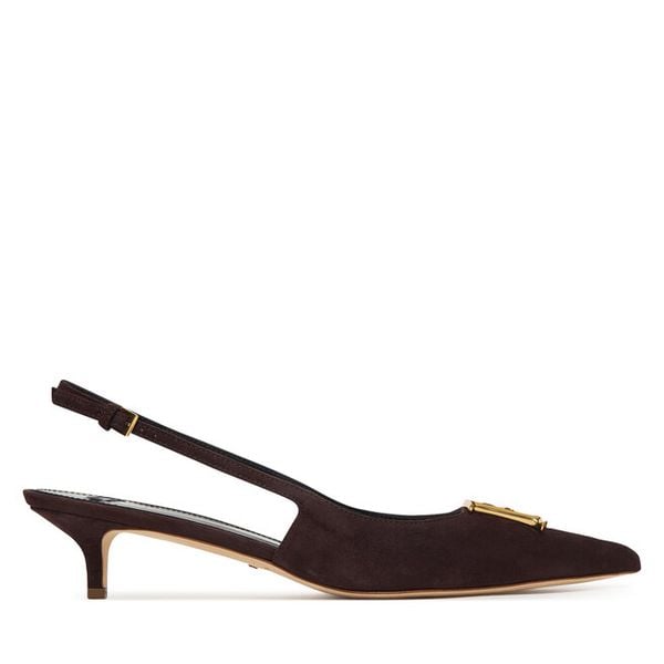 Czółenka Elisabetta Franchi. Brązowe czółenka damskie Elisabetta Franchi, bez wzorów, bez obcasa. Za 1,378.99 zł.