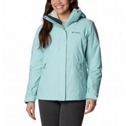 Kurtka turystyczna 3w1 damska Columbia Bugaboo II Fleece Interchange Jacket. Zielone kurtki damskie Columbia, xl, bez wzorów, bez kaptura. Za 933.99 zł.