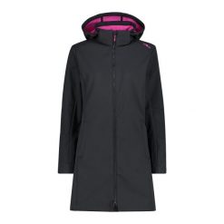 Kurtka parka z kapturem, zapinana na zamek dla kobiet CMP. Szare kurtki sportowe damskie CMP, xs, bez wzorów, z softshellu, z kapturem. W wyprzedaży za 447.75 zł.