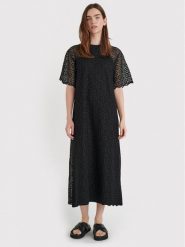 InWear Sukienka letnia Jasmin 30107302 Czarny Loose Fit. Czarne sukienki damskie InWear, bez wzorów, z bawełny, bez ramiączek. Za 429.99 zł.