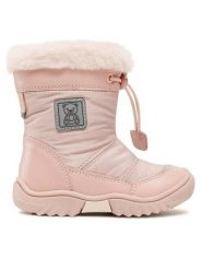 Lasocki Kids Śniegowce CI12-FLICK-20(II)DZ Różowy. Czerwone kozaki dziewczęce Lasocki Kids, bez wzorów, z materiału, bez obcasa, bez zapięcia. Za 199.99 zł.