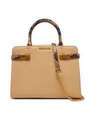 Steve Madden Torebka Blorens SM13001647 Beżowy. Brązowe kuferki damskie Steve Madden, bez wzorów, ze skóry, bez dodatków. Za 359.99 zł.