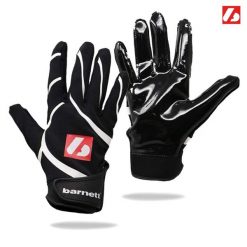 Rękawice do futbolu amerykańskiego Pro Receiver, RE, DB, RB, FRG-03. Czarne rękawiczki damskie BARNETT, bez wzorów. Za 139.00 zł.