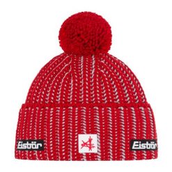 Czapka Eisbar Ronda Pompon MÜ SA. Czerwone czapki damskie Eisbär, bez wzorów, z wełny. Za 221.04 zł.
