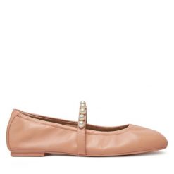 Baleriny Stuart Weitzman. Brązowe balerinki damskie Stuart Weitzman, bez wzorów. Za 1,669.00 zł.