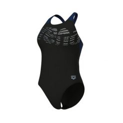 Damski kostium kąpielowy 1-częściowy Arena Flowing V Back. Czarne stroje jednoczęściowe Arena, bez wzorów. Za 238.00 zł.