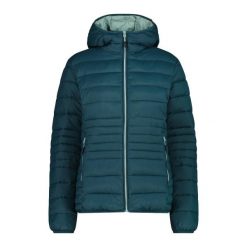 Kurtka puchowa z kapturem na zamek Sorona Aura damska CMP. Zielone kurtki damskie CMP, na zimę, bez wzorów, z puchu, z kapturem. Za 425.00 zł.