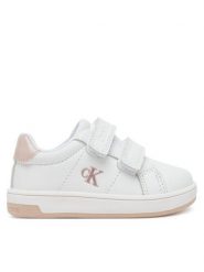 Calvin Klein Jeans Sneakersy Low Cut VelCro V1A9-82007-1355X M Biały. Białe buty sportowe dziewczęce Calvin Klein Jeans, bez wzorów, z jeansu, bez zapięcia. Za 219.99 zł.