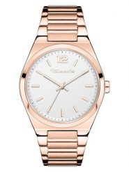 Tamaris Zegarek kwarcowy w kolorze różowozłoto-białym rozmiar: onesize. Białe, analogowe zegarki damskie Tamaris, metalowe. Za 173.99 zł.