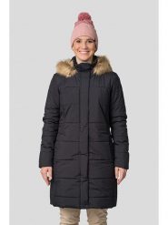 Hannah Płaszcz zimowy "Gema" w kolorze antracytowym rozmiar: 38. Czarne płaszcze damskie Hannah, na zimę, bez wzorów, z puchu, bez kaptura. Za 513.99 zł.