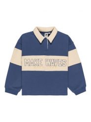 Roxy Bluza Iconic Waves ERGFT04025 Niebieski Boxy Fit. Niebieskie bluzy dziewczęce Roxy, bez wzorów, z syntetyku, bez ramiączek, bez kaptura. Za 209.99 zł.