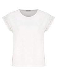 Eight2Nine Koszulka w kolorze białym rozmiar: S. Białe koszulki damskie Eight2Nine, s, bez wzorów, z bawełny, bez kołnierzyka, bez ramiączek. Za 43.99 zł.