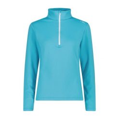 Kurtka polarowa damska z półzamkiem CMP. Niebieskie kurtki sportowe damskie CMP, bez wzorów, z polaru, bez kaptura. Za 257.50 zł.