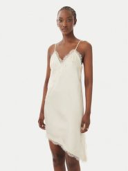 ONLY Sukienka codzienna Bella 15383473 Kremowy Regular Fit. Białe sukienki damskie Only, bez wzorów, z syntetyku, bez ramiączek. Za 169.99 zł.