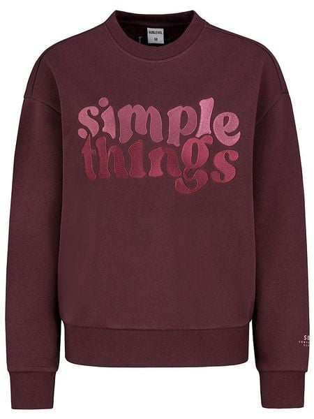 Sublevel Bluza "Elsa" w kolorze bordowym rozmiar: XS. Czerwone bluzy damskie Sublevel, xs, bez wzorów, bez kaptura. Za 83.62 zł.