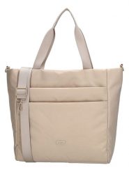 Beagles Shopper bag "Duomo" w kolorze beżowym - 43 x 33 x 15,5 cm rozmiar: onesize. Brązowe shopper bag Beagles, bez wzorów, z materiału, na ramię, bez dodatków. Za 95.99 zł.