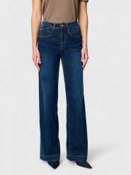 MAC Dżinsy "Rich Palazzo" - Wide fit - w kolorze granatowym rozmiar: W38/L34. Niebieskie jeansy damskie MAC, z podwyższonym stanem. Za 259.95 zł.
