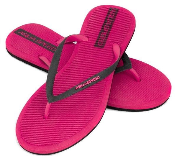 Japonki basenowe damskie Aqua Speed Genoa. Czarne klapki damskie Aqua-Speed, bez wzorów, z materiału, bez obcasa, bez zapięcia. Za 24.99 zł.