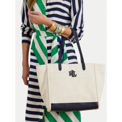 Torebka LAUREN RALPH LAUREN. Shopper bag Lauren Ralph Lauren, bez wzorów, bez dodatków. Za 1,299.00 zł.