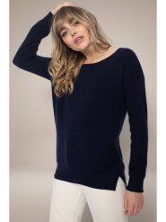 Perfect Cashmere Kaszmirowy sweter "Sasha" w kolorze granatowym rozmiar: S. Niebieskie swetry klasyczne damskie Perfect Cashmere, s, z kaszmiru, bez kołnierzyka. Za 236.45 zł.