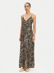 ONLY Sukienka letnia Nova 15317840 Czarny Regular Fit. Czarne sukienki damskie Only, bez wzorów, z wiskozy, bez ramiączek. Za 149.99 zł.