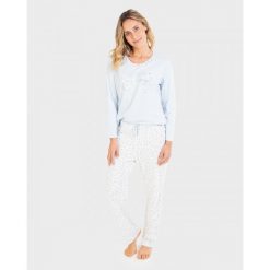 Piżama damska rozm. L Massana 711283. Białe piżamy damskie Massana Homewear, bez wzorów, z bawełny, bez ramiączek. Za 363.00 zł.