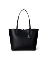LAUREN RALPH LAUREN Torebka 431795329073 Czarny. Czarne shopper bag Lauren Ralph Lauren, bez wzorów, ze skóry, bez dodatków. Za 969.99 zł.
