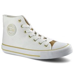 Białe Trampki Big Star Damskie Sznurowane Półbuty. Białe trampki damskie Big Star, z aplikacjami, z gumy, za kostkę, bez zapięcia. Za 71.99 zł.