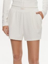 Guess Szorty sportowe V4GD15 KC5W2 Écru Loose Fit. Spodenki sportowe damskie Guess, xl, z aplikacjami, z syntetyku. Za 369.99 zł.