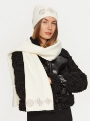 Guess Czapka AW5177 POL01 Biały. Białe czapki damskie Guess, na zimę, z aplikacjami, z materiału. Za 97.00 zł.