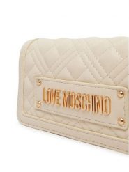 LOVE MOSCHINO Torebka JC5681PP1OLA0110 Écru. Torebki wieczorowe damskie Love Moschino, bez wzorów, ze skóry, bez dodatków. Za 639.99 zł.