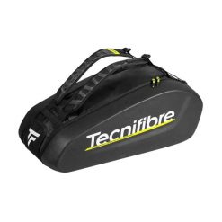 Torba na rakiety tenisowe Tecnifibre Reform L6. Czarne torby sportowe TECNIFIBRE, bez wzorów, z materiału. Za 553.50 zł.