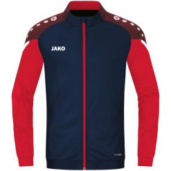 Kurtka z dresu Jako Performance. Czerwone kurtki damskie JAKO, xl, bez wzorów, z dresówki, z kapturem. Za 304.50 zł.