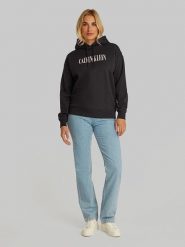 Calvin Klein Bluza w kolorze czarnym rozmiar: M. Czarne bluzy damskie Calvin Klein, m, bez wzorów, z bawełny, z kapturem. Za 255.95 zł.