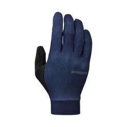 Długie rękawiczki Shimano Explorer FF Gel. Niebieskie rękawiczki damskie Shimano, bez wzorów. Za 254.00 zł.