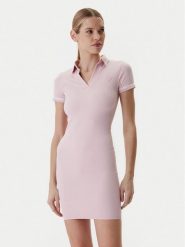 Guess Sukienka codzienna V6RK02 Z4692 Różowy Regular Fit. Czerwone sukienki damskie Guess, z aplikacjami, z syntetyku, bez ramiączek. Za 329.99 zł.