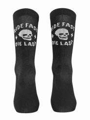 Skarpety rowerowe NORTHWAVE Ride Fast Die Last Sock czarny. Czarne skarpetki damskie Northwave, bez wzorów, z materiału. Za 73.99 zł.
