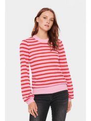 SAINT TROPEZ Sweter "Saint Tropez" w kolorze jasnoróżowym rozmiar: L. Różowe swetry klasyczne damskie Saint Tropez, l, ze splotem, bez kołnierzyka. Za 105.38 zł.