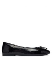 Tommy Hilfiger Baleriny Hilifger Patent Ballet FW0FW09005 Czarny. Czarne balerinki damskie Tommy Hilfiger, bez wzorów, ze skóry. Za 409.99 zł.