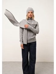 Just Cashmere Kaszmirowy szal "Spencer" w kolorze szarym - 200 x 30 cm rozmiar: onesize. Szare szaliki damskie Just Cashmere, bez wzorów, z kaszmiru. Za 260.99 zł.