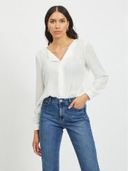 Vila Koszula Lucy 14044253 Biały Relaxed Fit. Białe koszule damskie Vila, xxl, bez wzorów, z syntetyku, bez kołnierzyka, bez ramiączek. Za 159.99 zł.