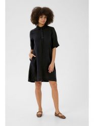 CULTURE Lniana sukienka w kolorze granatowym rozmiar: M. Niebieskie sukienki damskie Culture, bez wzorów, ze lnu, bez ramiączek. Za 214.19 zł.