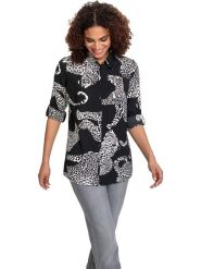 WITT WEIDEN Bluzka w kolorze czarnym rozmiar: 40. Czarne bluzki damskie WITT WEIDEN, bez wzorów, bez kołnierzyka, bez ramiączek. Za 30.99 zł.