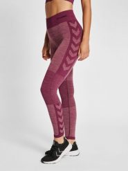 Damskie legginsy mid-rise Hummel Clea. Fioletowe legginsy damskie Hummel, xs, bez wzorów, z dzianiny. Za 169.95 zł.