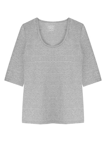 Claesens Koszulka w kolorze szarym rozmiar: L. Szare koszulki damskie Claesen‘s, l, bez wzorów, z bawełny, bez kołnierzyka, bez ramiączek. Za 61.17 zł.